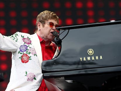 Elton John, en un concierto en Londres en 2017.