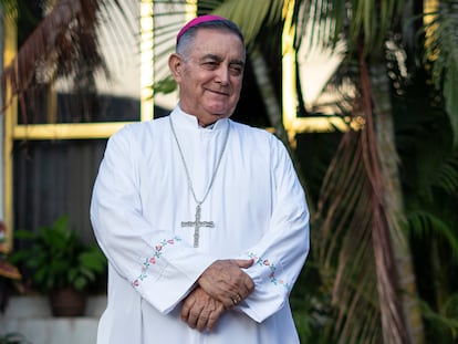 Salvador Rangel Mendoza en la casa episcopal de Chilpancingo, en febrero de 2022.