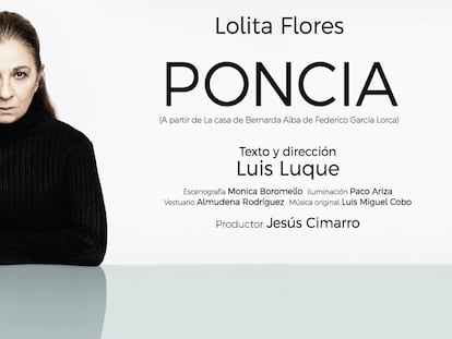 Cartel oficial del espectáculo 'Poncia'