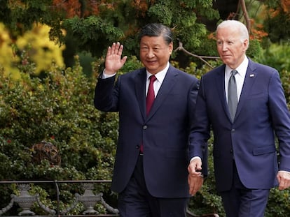 Xi Jinping y Joe Biden, durante la cumbre de la APEC en Woodside (California), en noviembre de 2023.