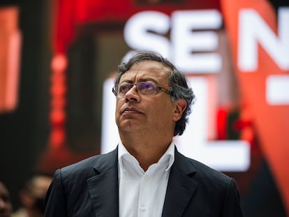 Gustavo Petro, en Bogotá, el 25 de marzo de 2022.