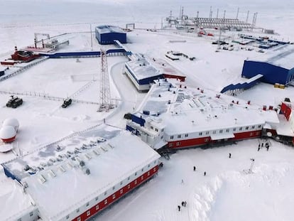 Base militar rusa Trébol del Ártico en la Isla Kotelny, en Siberia.