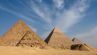 The pyramids of Giza are recognized as a World Heritage Site by UNESCO.