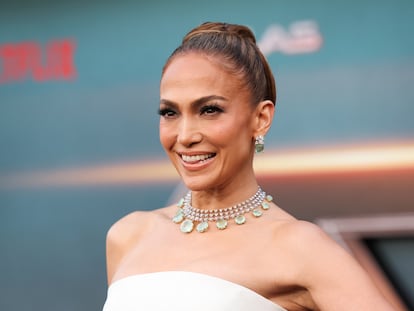 La actriz y cantante Jennifer Lopez en el estreno de 'Atlas', en Los Ángeles.