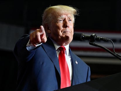 Donald Trump, durante un mitin el pasado 17 de septiembre en Youngstown, (Ohio).