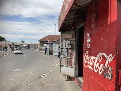 Una calle de Langa, un suburbio a las afueras de Ciudad del Cabo, a principios de marzo.