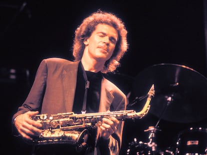 El saxofonista David Sanbornm en un concierto en La Haya, el 14 de julio de 1990.