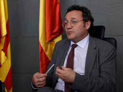El fiscal general del Estado, Álvaro García Ortiz, en febrero en Barcelona.