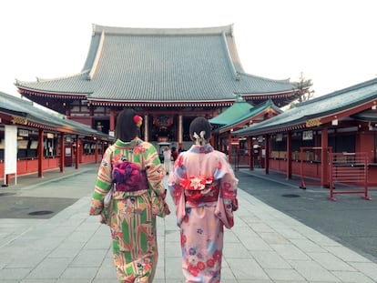 El templo de Sensoji en Japón.