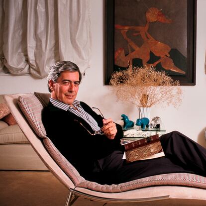 Mario Vargas Llosa en una foto tomada en Londres en 1986.