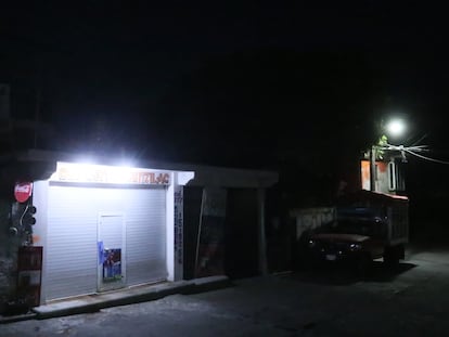 Depósito de cerveza donde ocurrió el ataque en Huitzilac, Morelos.