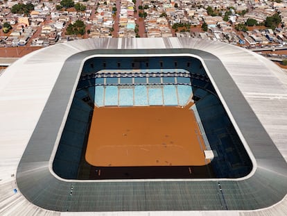 El estadio Arena Gremio en Porto Alegre, Brasil, el 6 de mayo 2024.