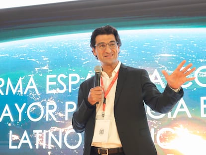 Hugo Écija, fundador y presidente ejecutivo de Ecija, durante la reunión global de socios en octubre de 2023. CEDIDA POR ECIJA.