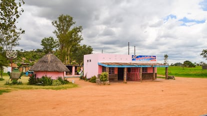 Pequeñas edificaciones en una zona rural de Zimbabue