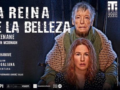 Cartel promocional de la obra 'La reina de la belleza', protagonizada por María Galiana.