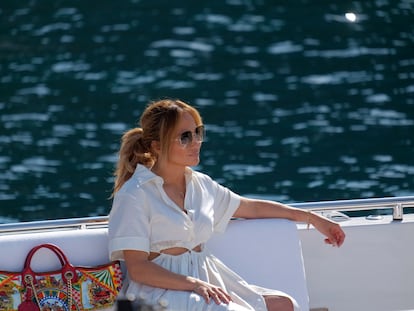 Jennifer Lopez en Portofino, Italia, en junio de 2021.