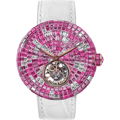 Jacob &amp;amp; Co. Brilliant Flying Tourbillon Pink Camo Limited Edition 47mm