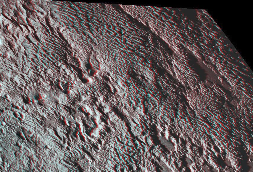 One of the strangest landforms spotted by NASA New Horizons spacecraft when it flew past Pluto last July was the bladed terrain just east of Tombaugh Regio, the informal name given to Pluto large heart-shaped surface feature.