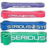 Serious Steel 41" Assisted Pull-up Band, Heavy Duty Resistance Band Sets, Stretching, Powerlifting, Resistance Training and P