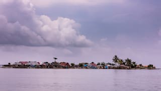 Klimawandel! Bewohner müssen Insel Gardi Sugdup vor Panama verlassen