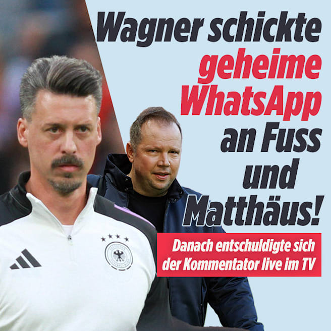 EM 2024 bei RTL/MagentaTV: Geheime WhatsApp von Sandro Wagner an Wolff Fuss