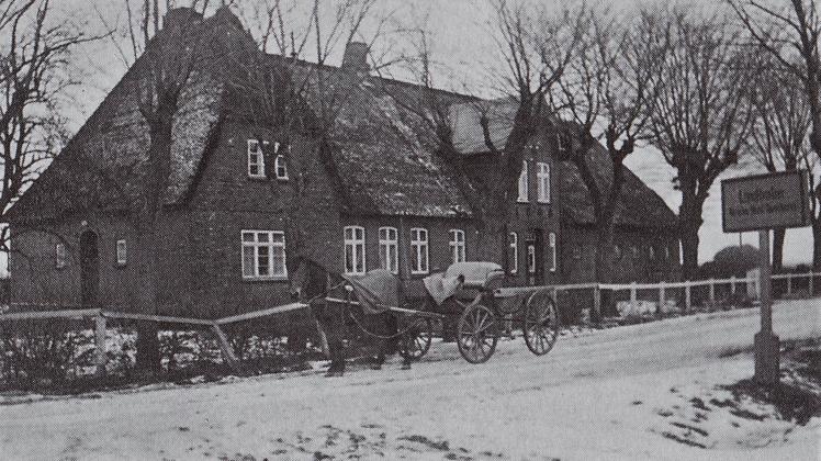 Oldsens Wohnhaus in Lindholm: Am 25. Mai 1923 wurde vermutlich in seinem Wohnzimmer der Friesisch-schleswigsche Verein gegründet.