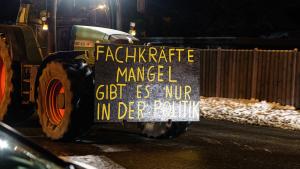 Bauernproteste in Schleswig-Holstein, Delingsdorf, 08.1.2024