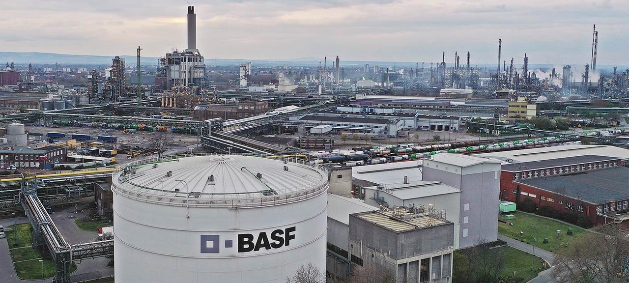 Werksanlagen der BASF in Ludwigshafen.