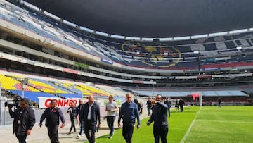 El Estadio Azteca recibió al equipo de FIFA que inspecciono el inmueble