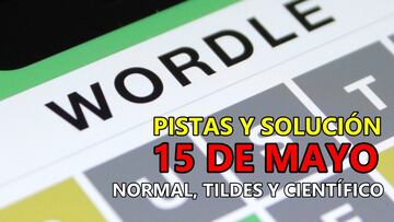 Wordle en español, científico y tildes para el reto de hoy 15 de mayo: pistas y solución