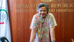 Beatriz Pardes, senadora del PRI, en el Senado de la República en Ciudad de México, el 15 de mayo de 2024.
