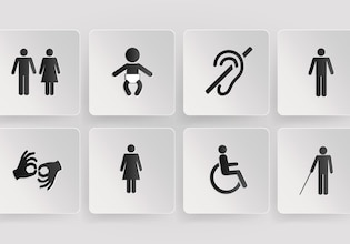 symbole niepełnosprawności