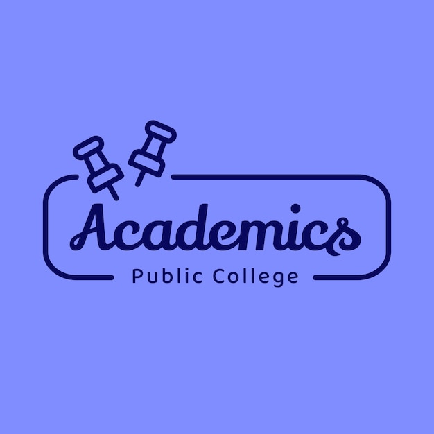 Bezpłatny wektor szablon logo szkoły i edukacji