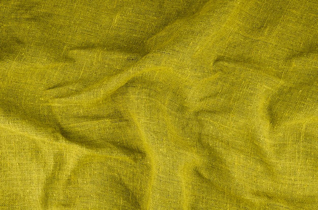 Materiał teksturowany z żółtej tkaniny