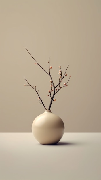 Bezpłatne zdjęcie elegancki, nowoczesny design wazonu