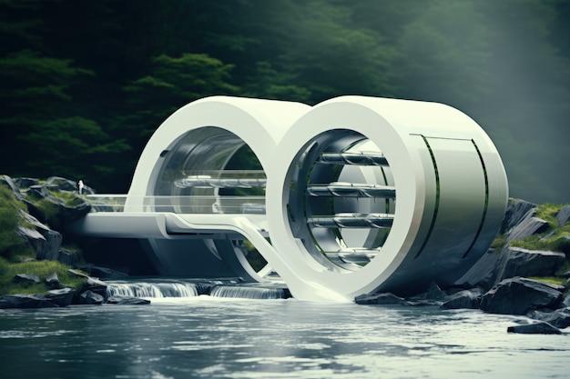 Futuristyczna reprezentacja struktury wody