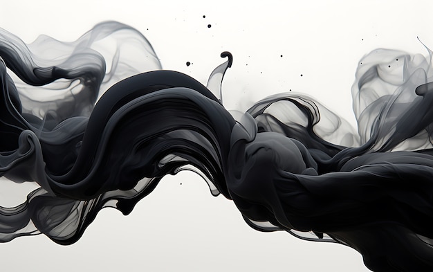 Bezpłatne zdjęcie renderowanie 3d abstrakcyjnego czarno-białego tła