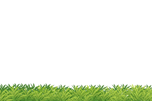 Bezpłatny plik PSD granicy trawy na białym tle
