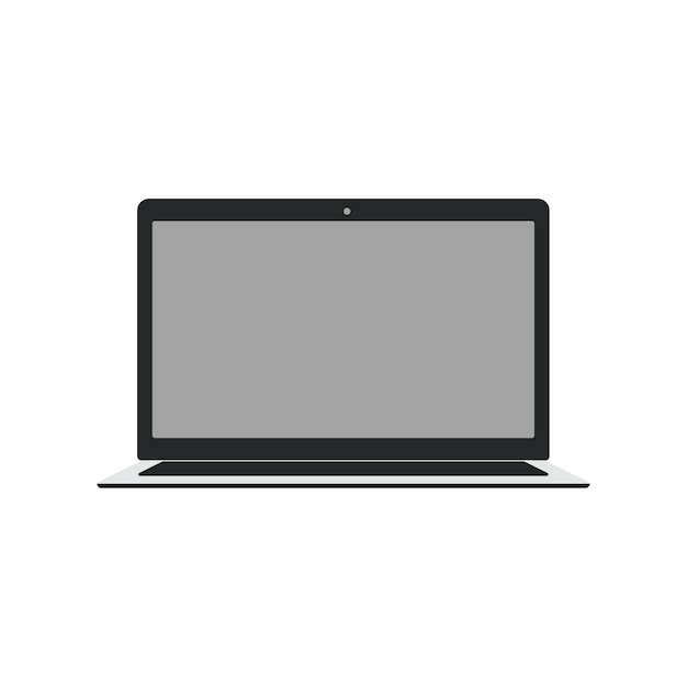 Bezpłatny plik PSD izolowany nowoczesny laptop