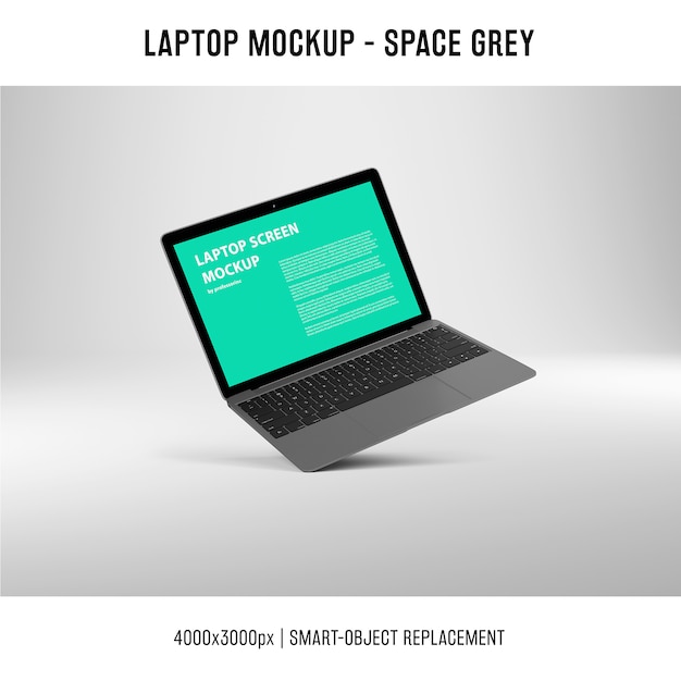 Bezpłatny plik PSD makieta ekranu laptopa
