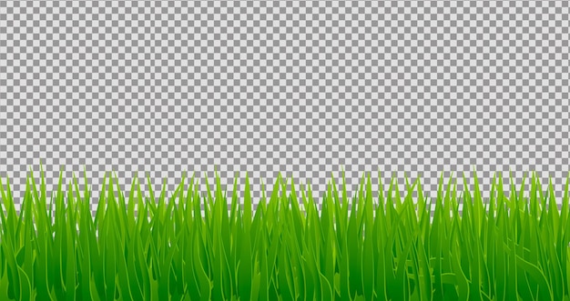 Bezpłatny plik PSD realistyczne tło trawy z gradientami na przezroczystym tle