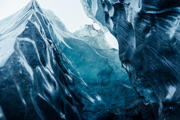Foto grátis massa de gelo de vatnajokull no local