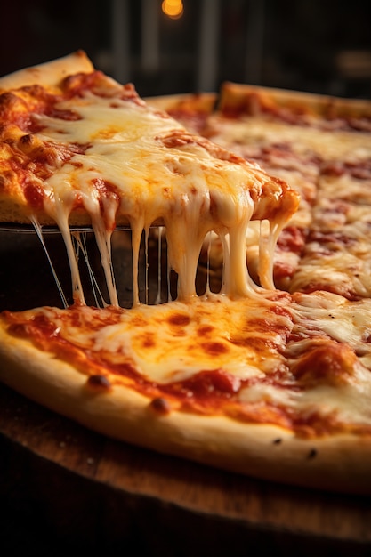 Foto grátis close-up em uma deliciosa pizza