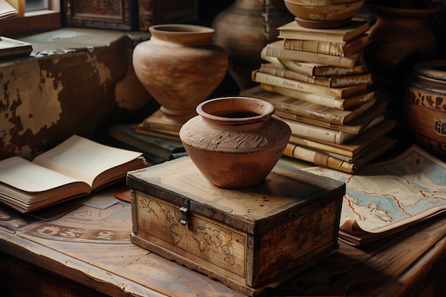 Foto grátis coleção de vasos de cerâmica antiga