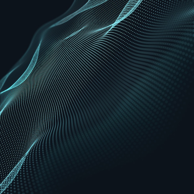 Foto grátis fundo 3d geométrico azul abstrato. estrutura de conexão. fundo de ciência. tecnologia futurista