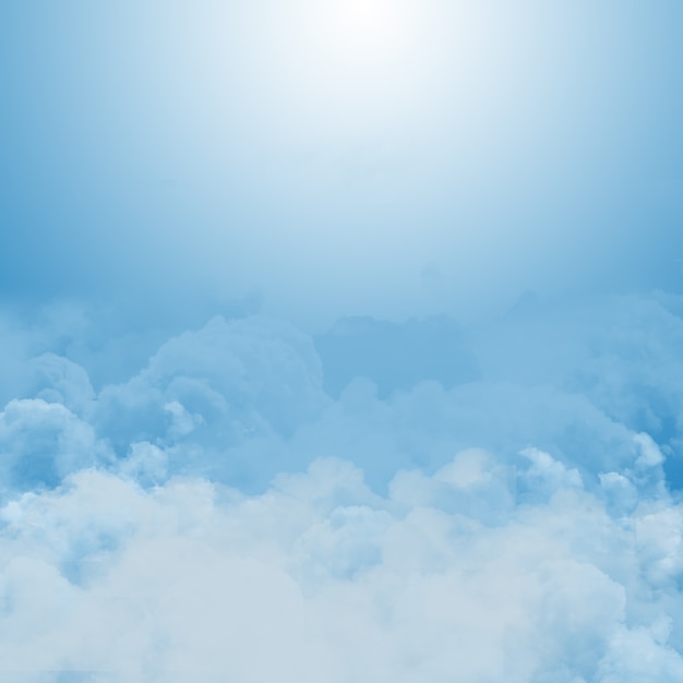 Foto grátis fundo abstrato de céu ensolarado azul com nuvens