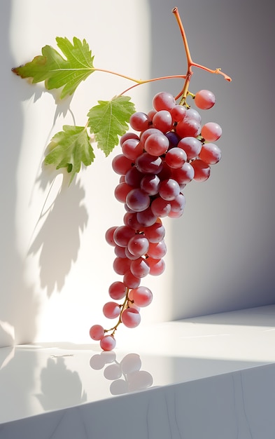Foto grátis próximo plano das uvas, frutas de temporada para o inverno