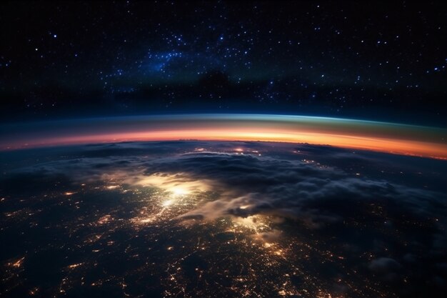 Terra vista do espaço