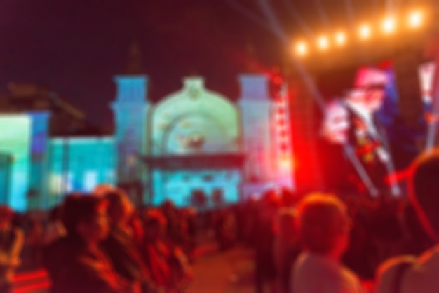 Festival-Konzert zeigen Thema Unschärfe Hintergrund