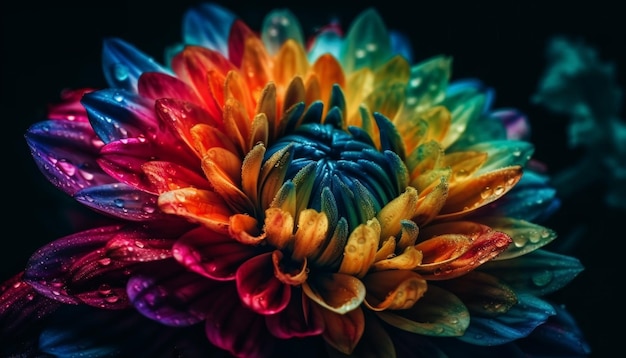 Kostenloses Foto helle blütenblätter verschenken liebe in einem von ki generierten blumenstrauß